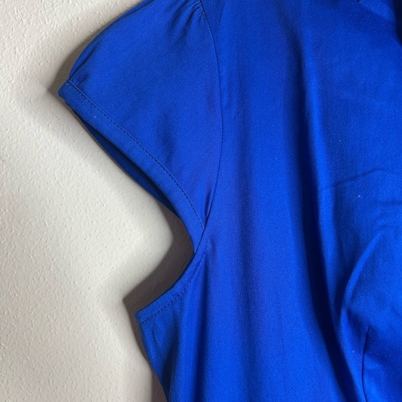 Anni Coco NWT pinup rockabilly retro Royal Blue Dress XL Bettie Twee 50s 60s - Picture 6 of 11